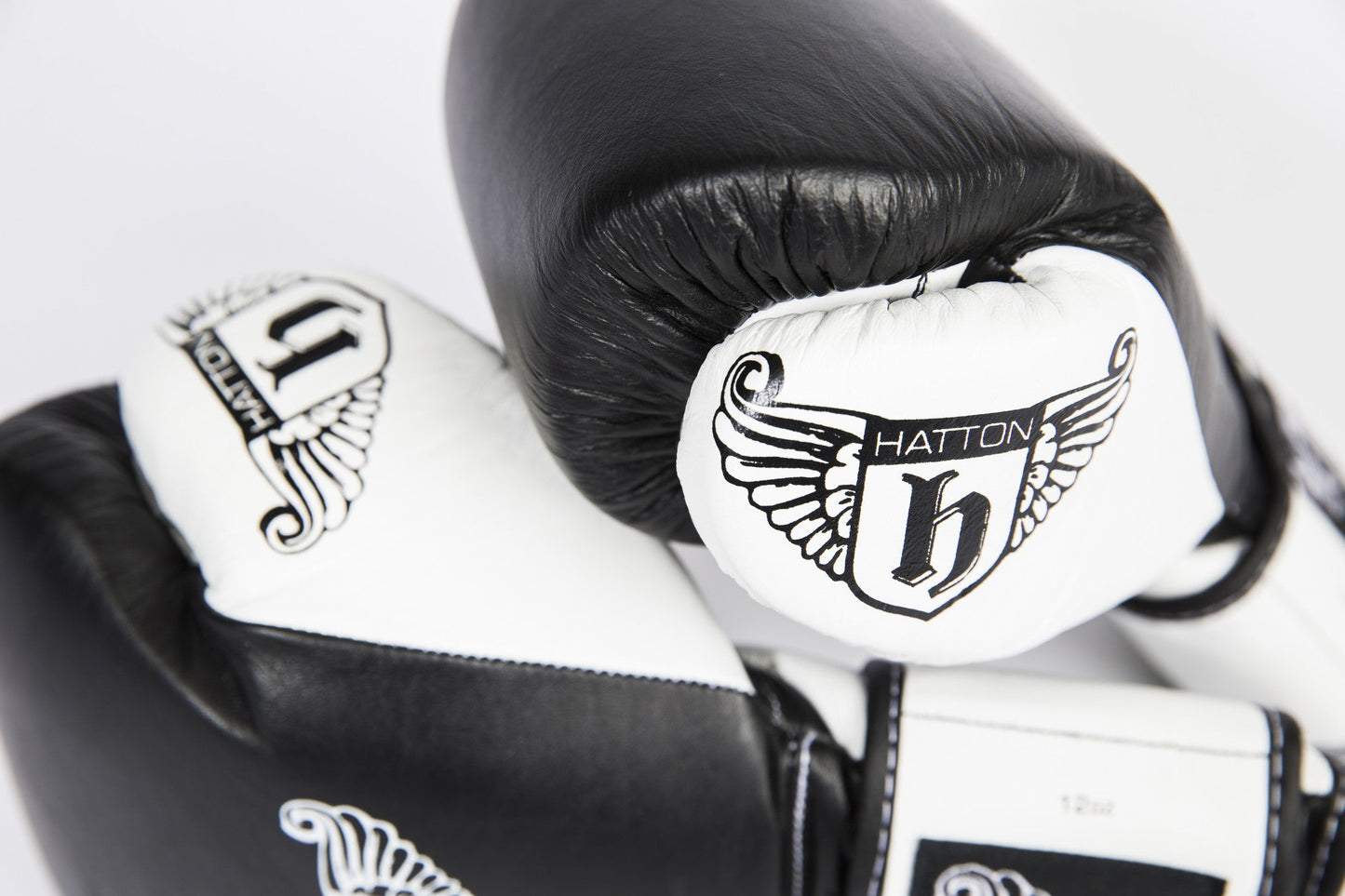 Hatton Boxing Pro Leather Boxing Gloves with Velcro