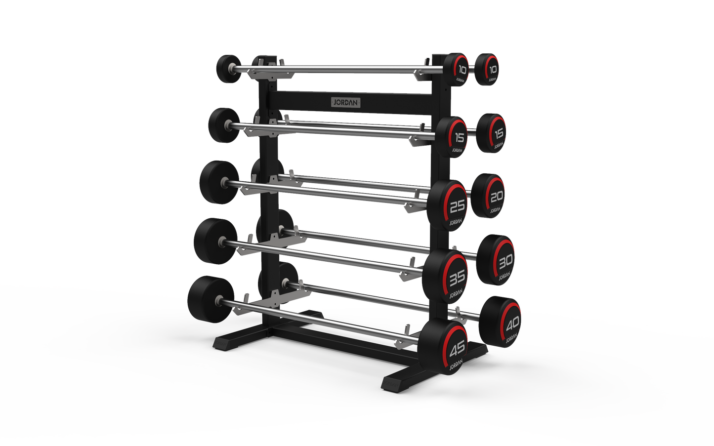 JORDAN® Barbell Rack (Straight - 10 Bar)
