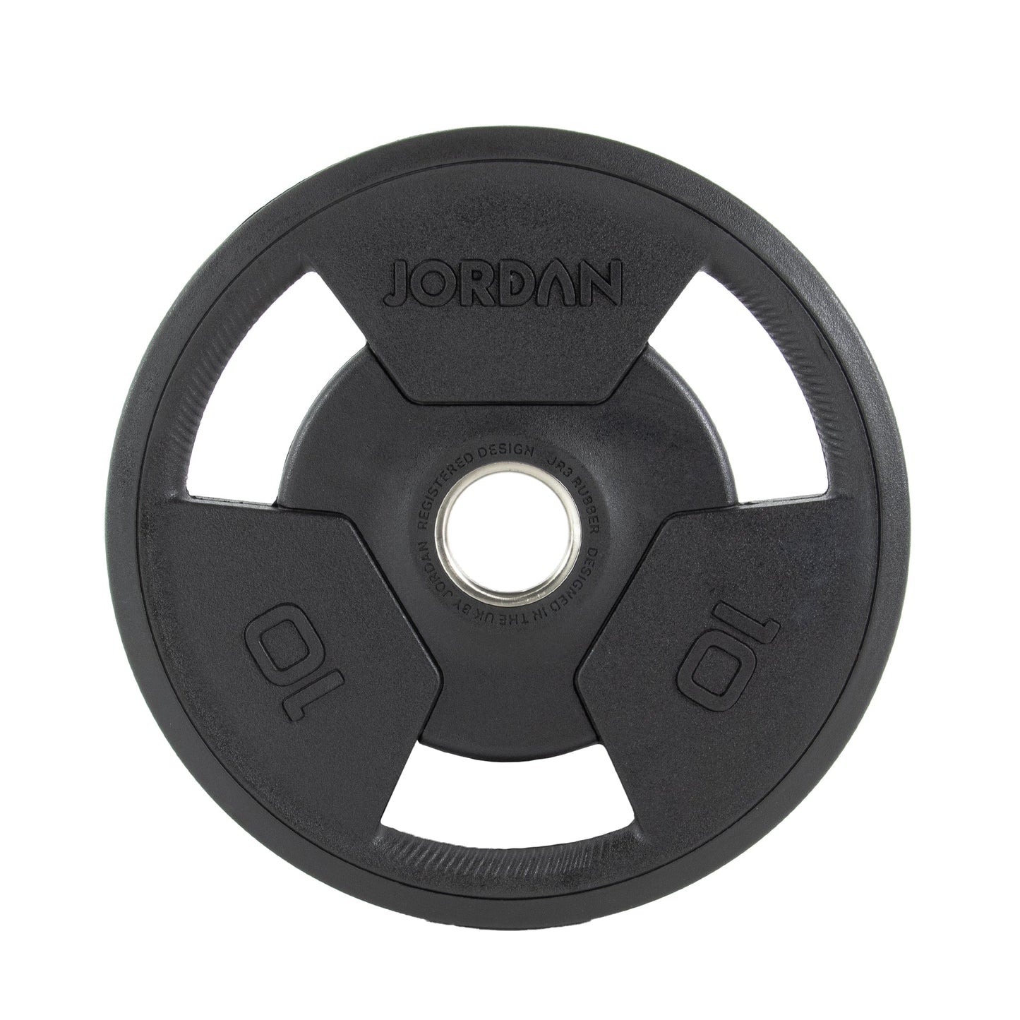 JORDAN Rubber Tri-Grip Olympic Weight Plates - NEW DESIGN