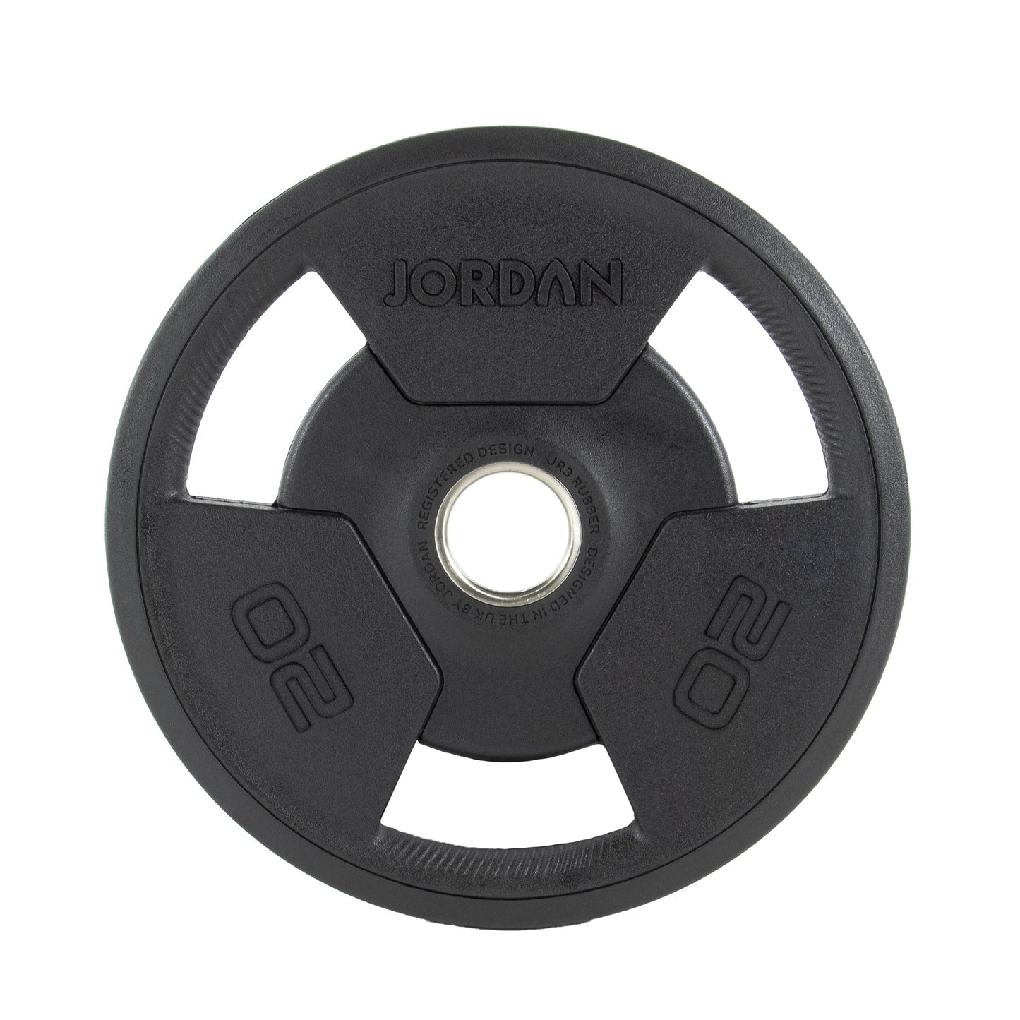JORDAN Rubber Tri-Grip Olympic Weight Plates - NEW DESIGN