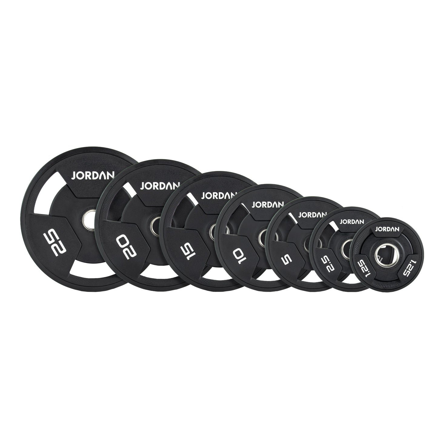 JORDAN Urethane Tri-Grip Olympic Plates - NEW DESIGN