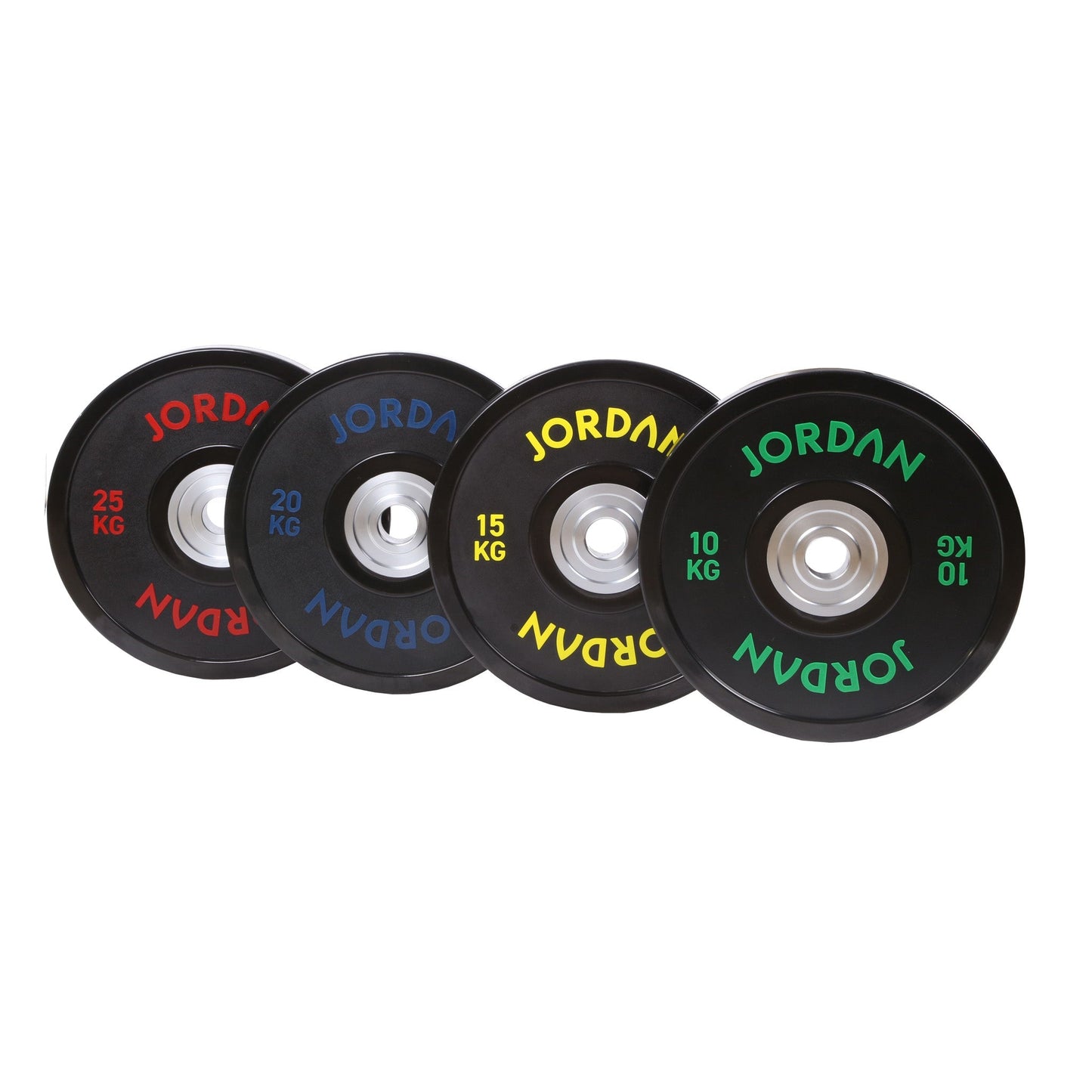 JORDAN® Black Urethane Competition Weight Plate - Coloured Text