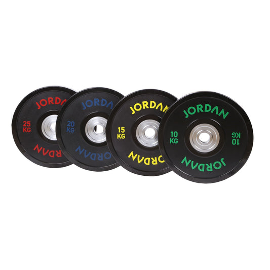 JORDAN® Black Urethane Competition Weight Plate - Coloured Text