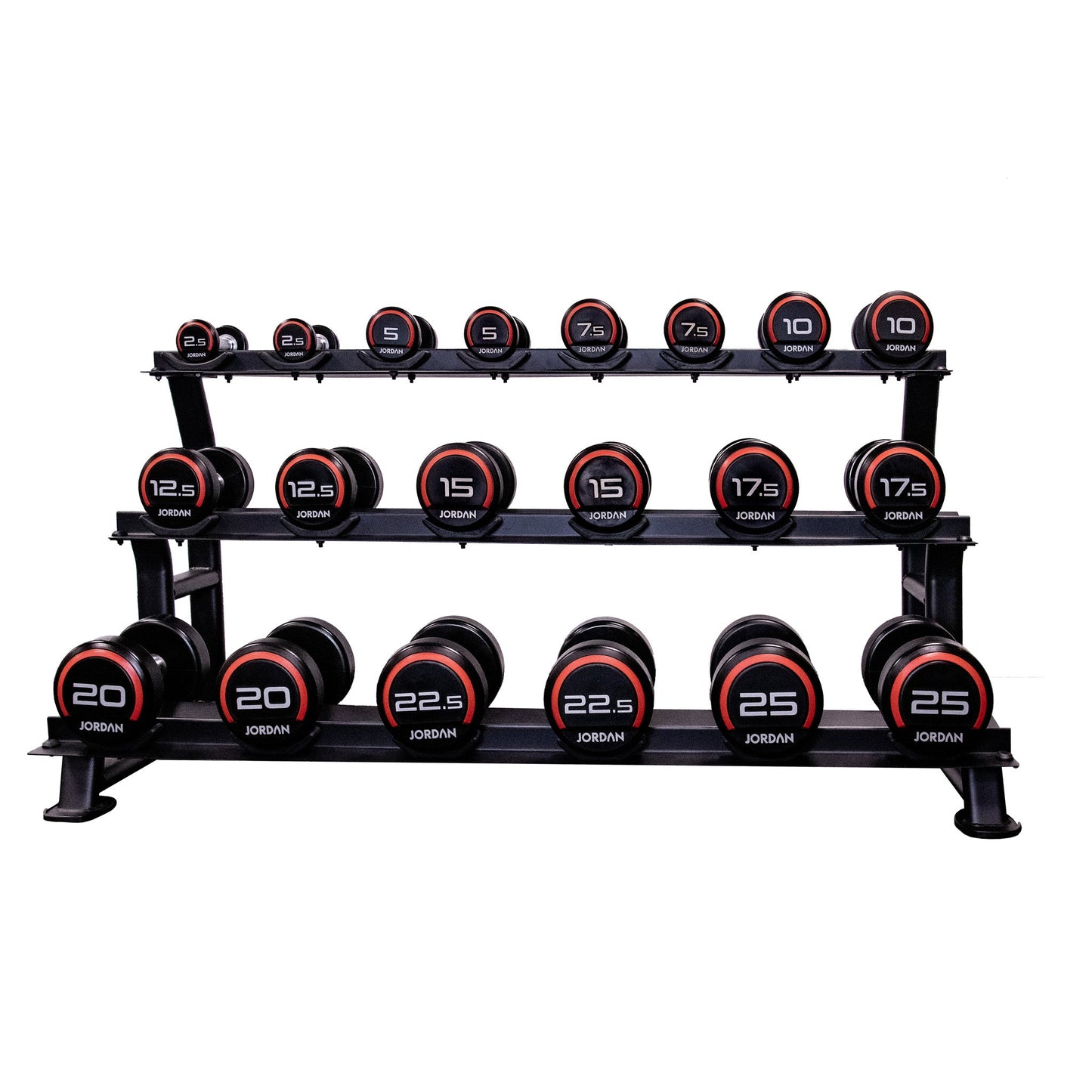 JORDAN® 10 Pair Dumbbell Rack (3 tier)