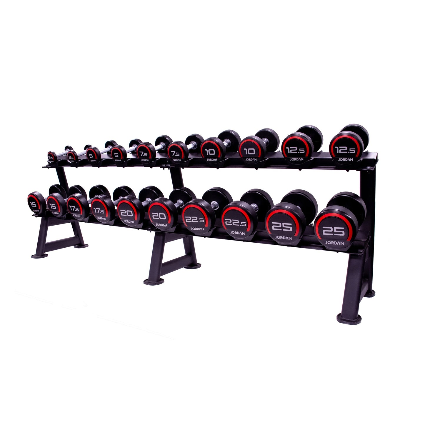 JORDAN® 12 Pair Dumbbell Rack (2 tier)
