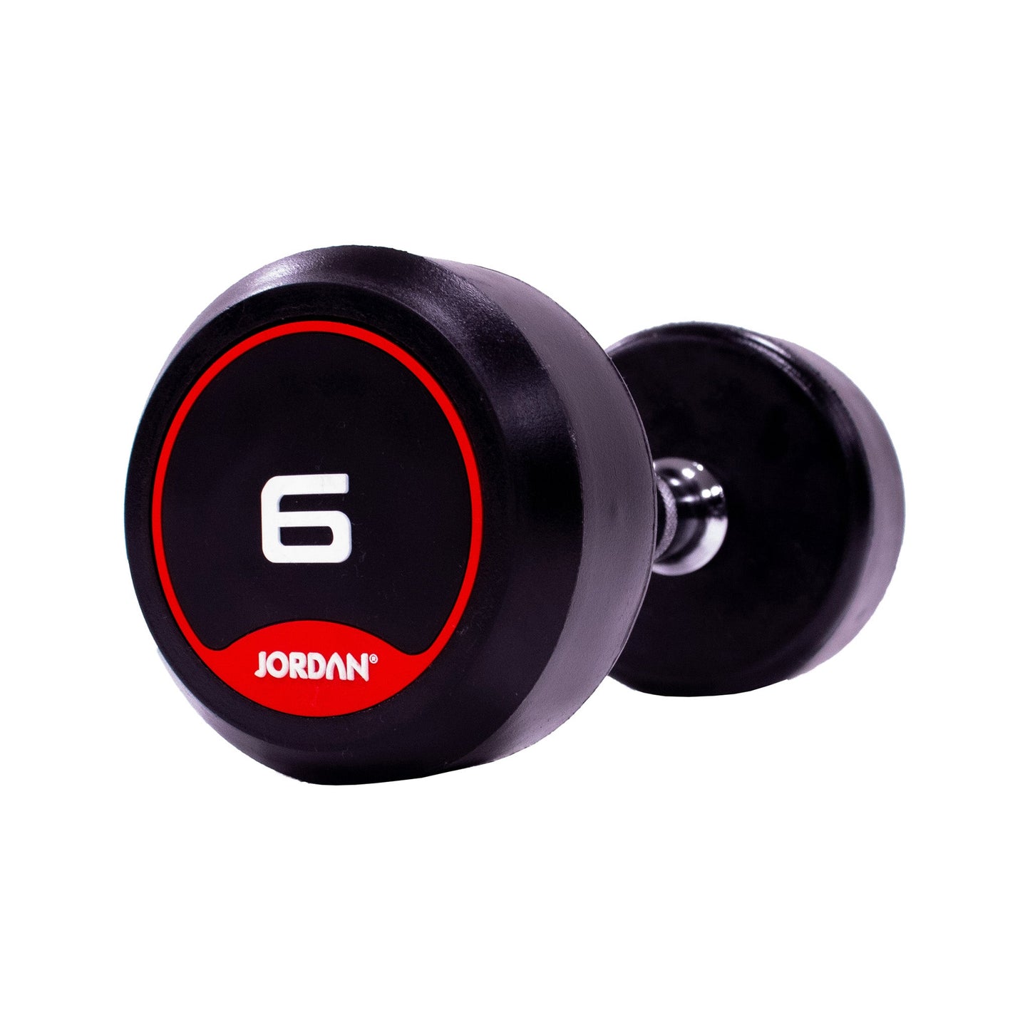 JORDAN Rubber Dumbbells - Up to 70kg (Red)