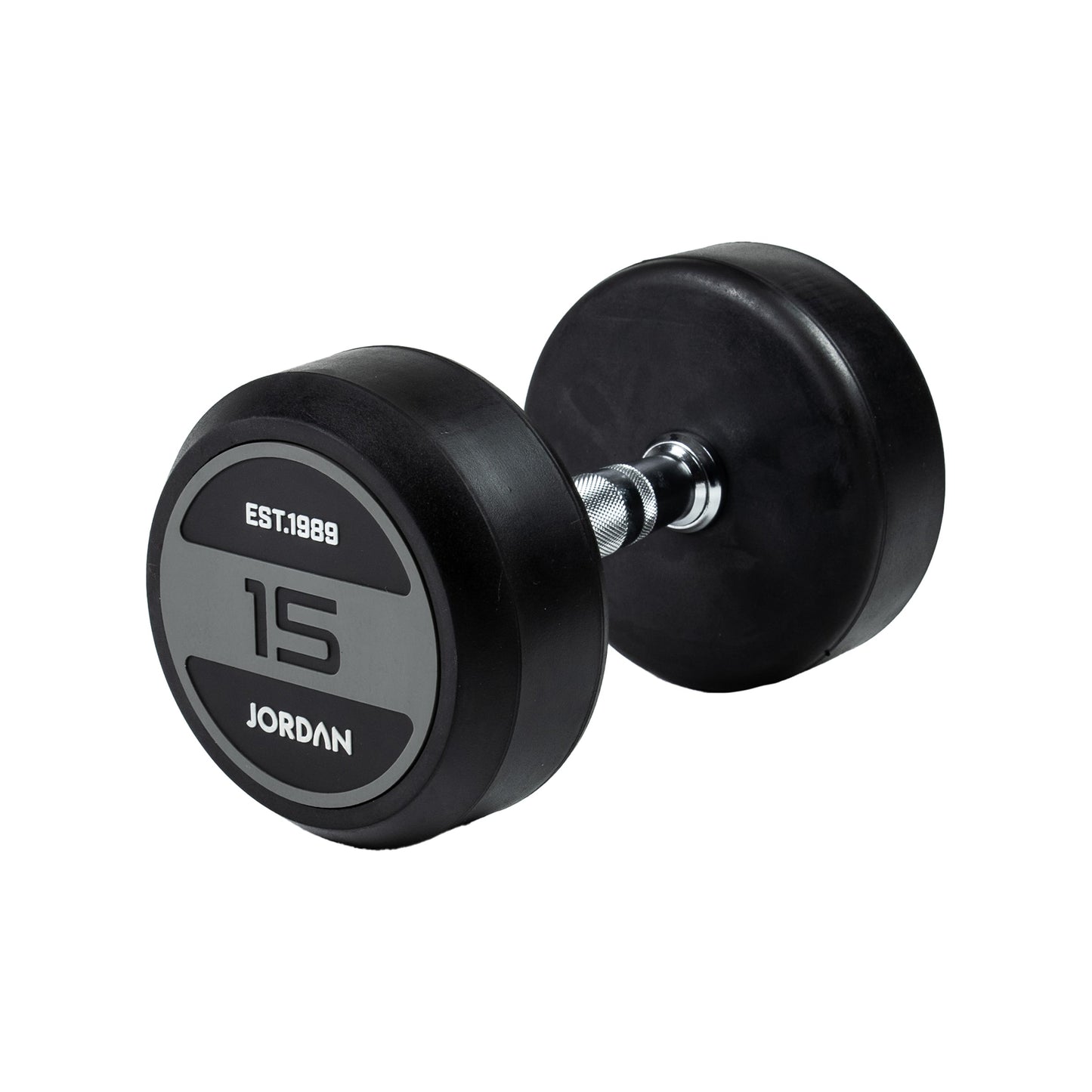 JORDAN Rubber Dumbbells - Up to 70kg (Grey)