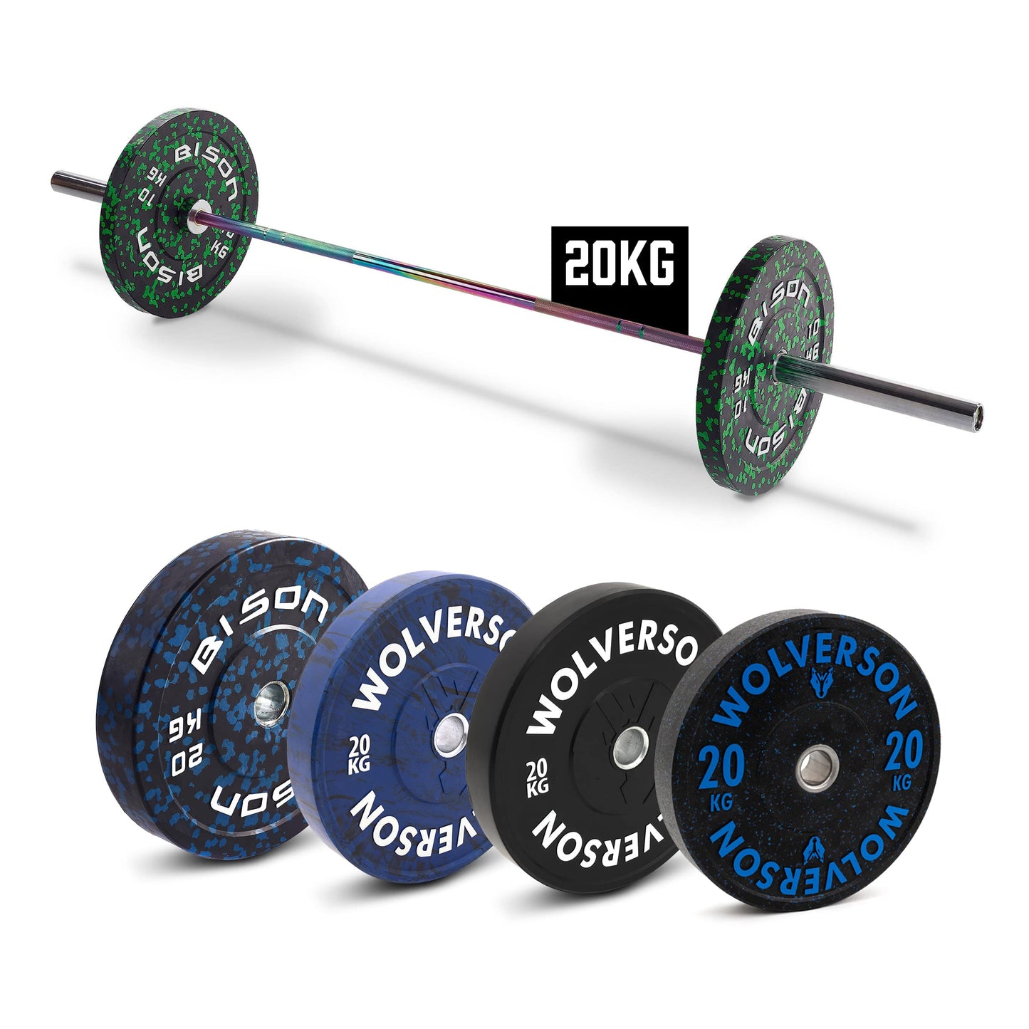 Barbell + Bumper Bundle Builder (20kg)