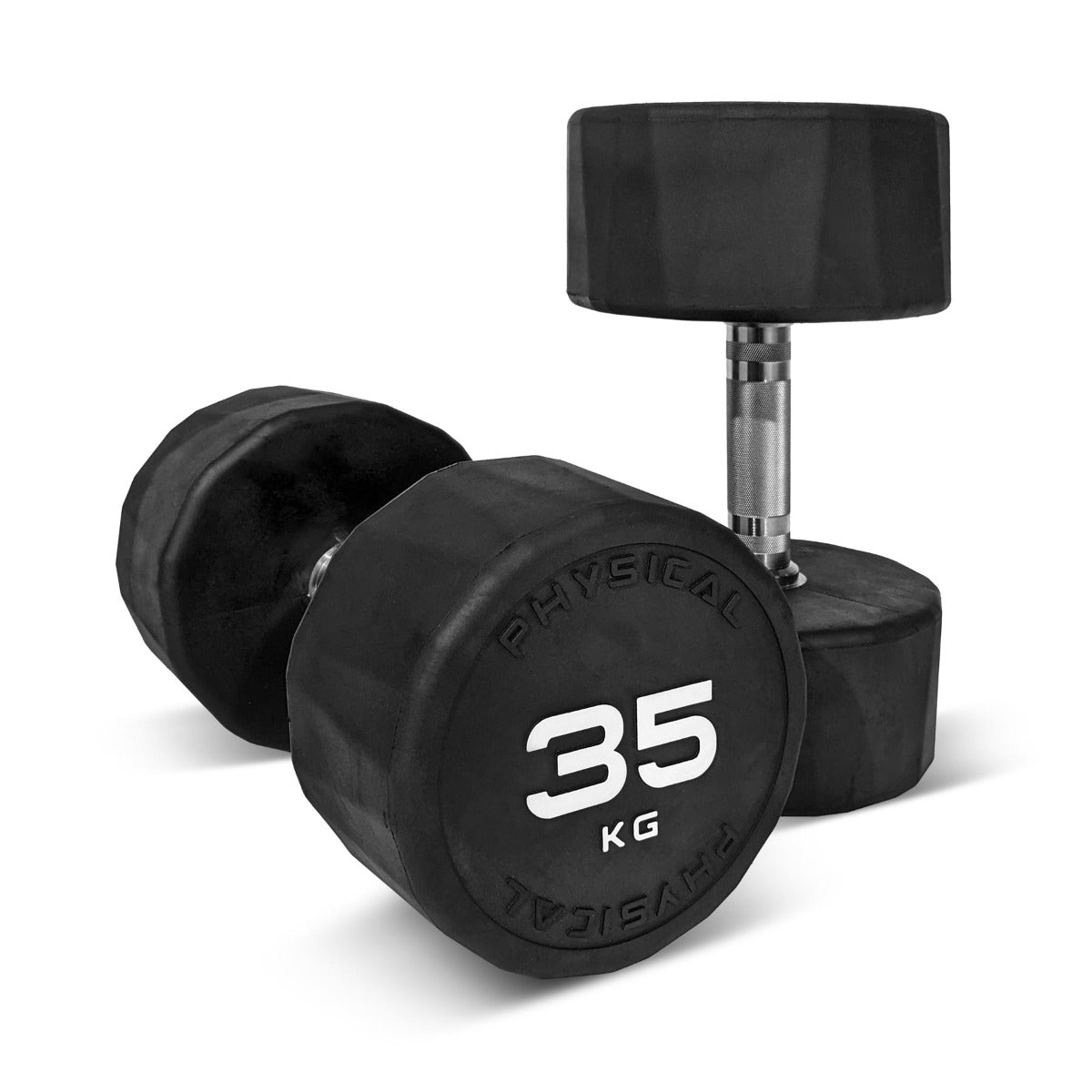 Rubber Dumbbells Pair