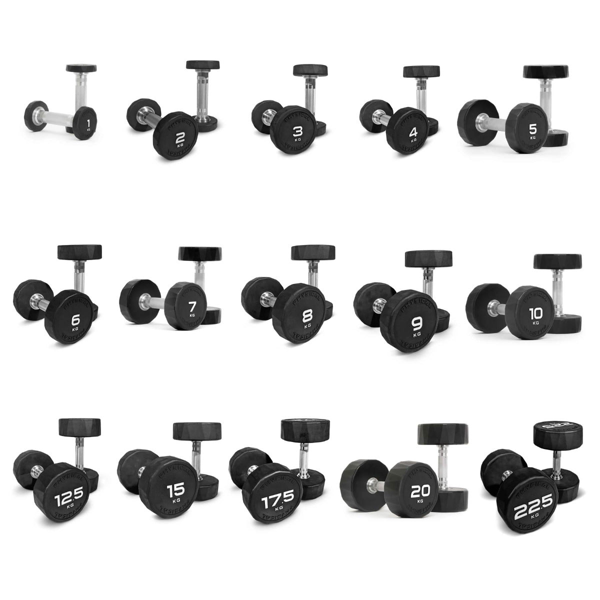 Rubber Dumbbells Sets
