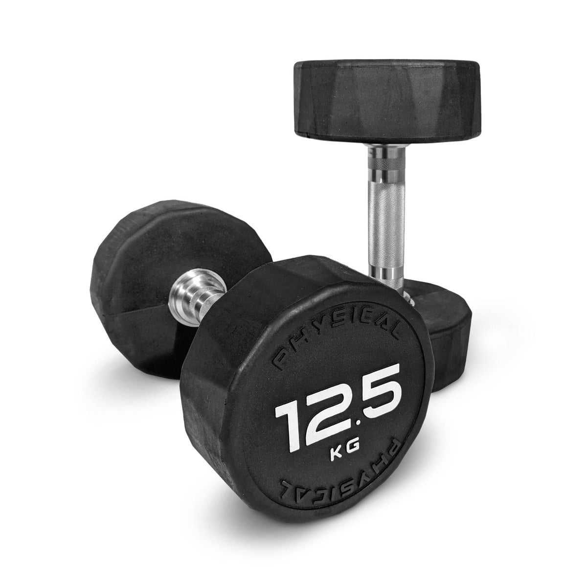 Rubber Dumbbells Pair