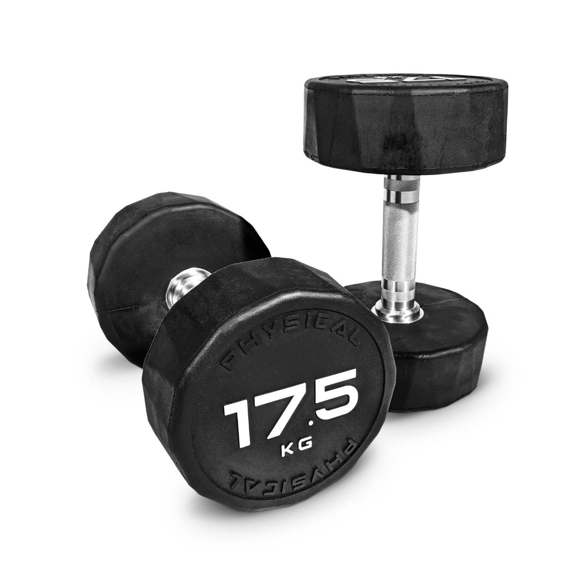 Rubber Dumbbells Pair