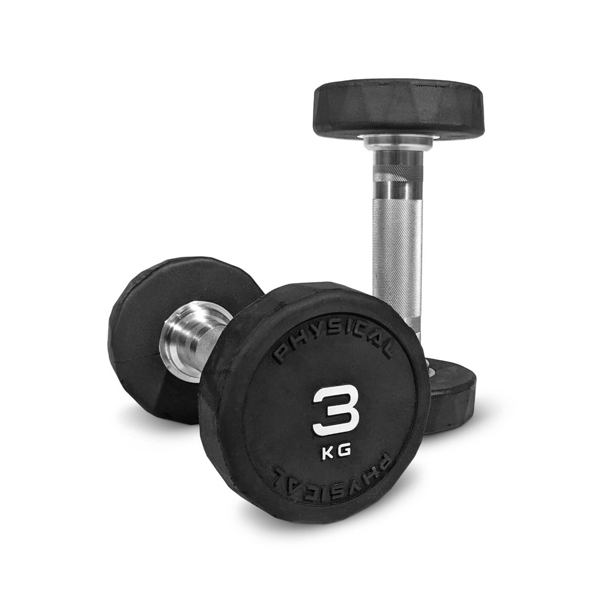 Rubber Dumbbells Pair