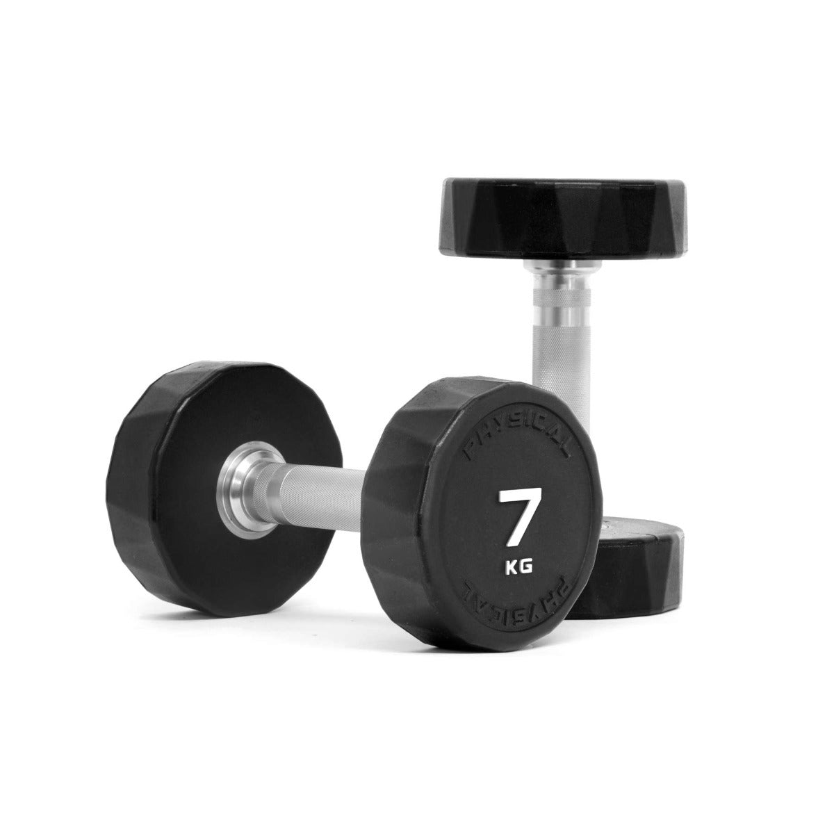 Rubber Dumbbells Pair