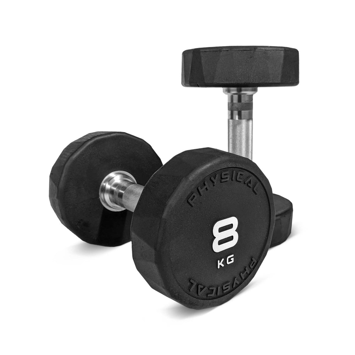 Rubber Dumbbells Pair