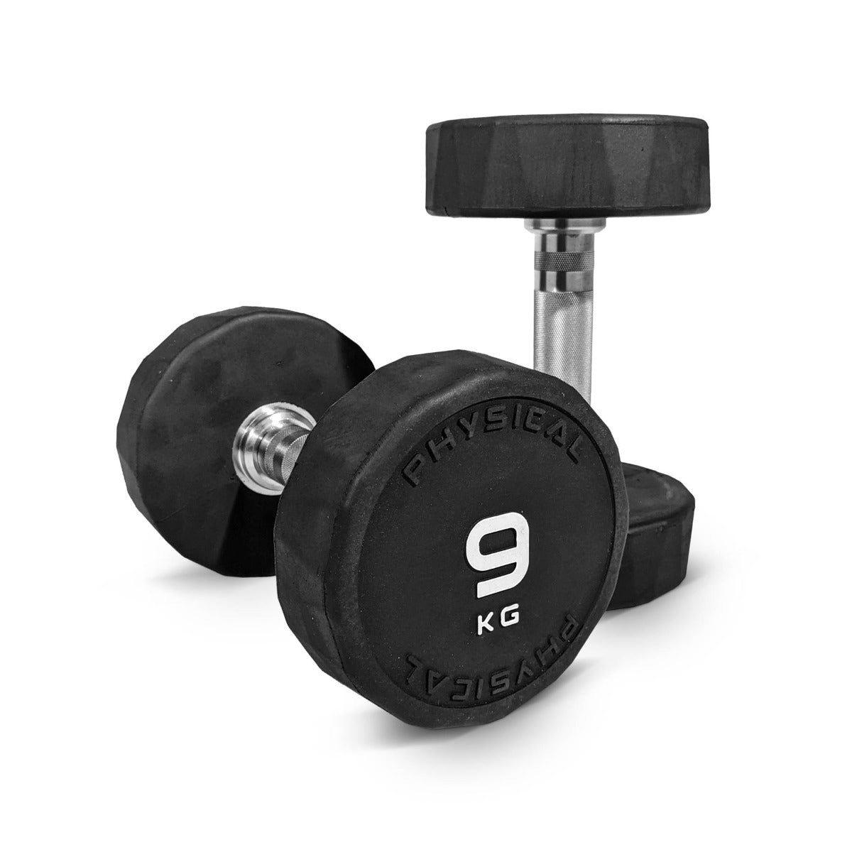 Rubber Dumbbells Pair