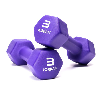 JORDAN Neoprene Studio Hex Dumbbells