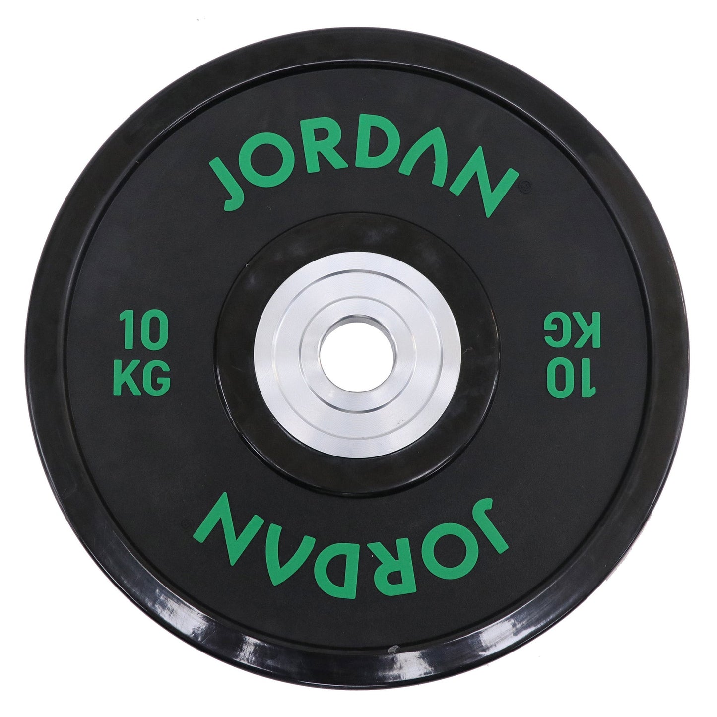 JORDAN® Black Urethane Competition Weight Plate - Coloured Text