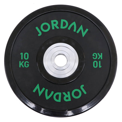 JORDAN® Black Urethane Competition Weight Plate - Coloured Text