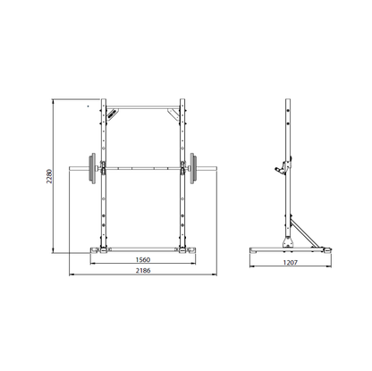 JLC Freestanding Quarter Gym Rack