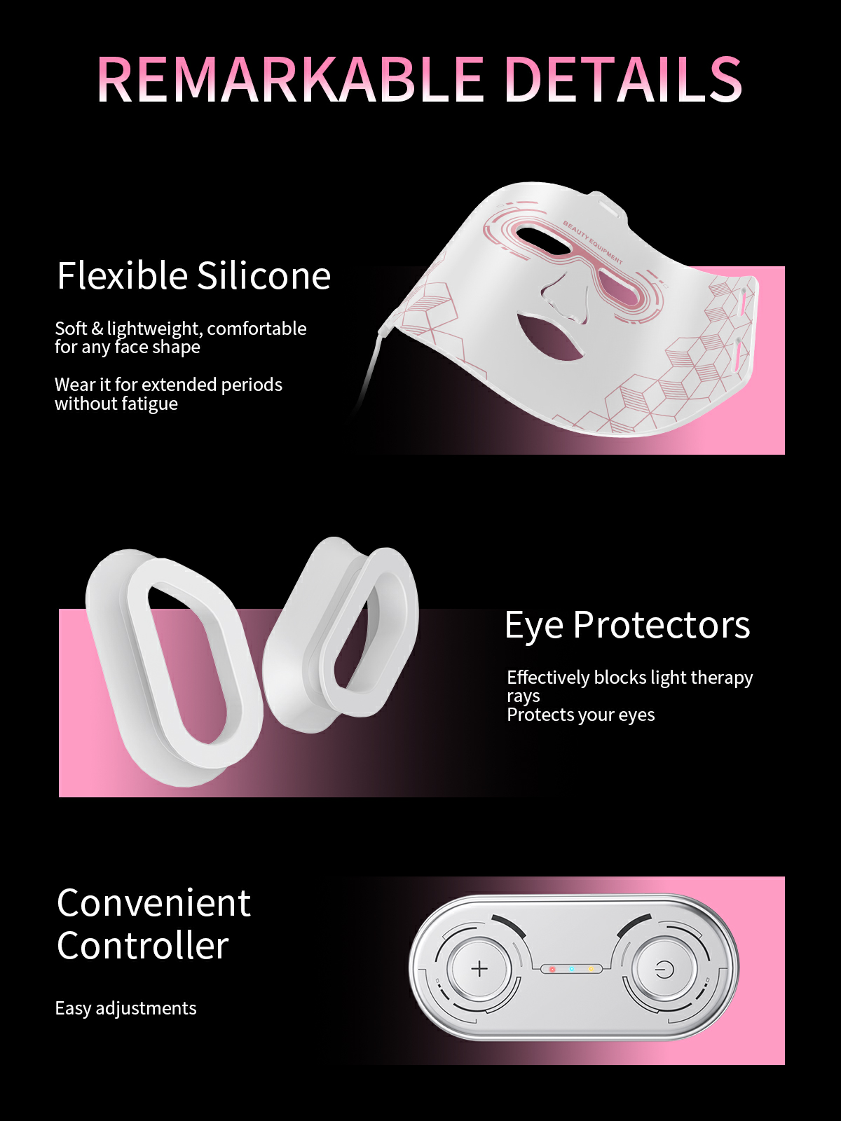 LED Face MASK includes Neck